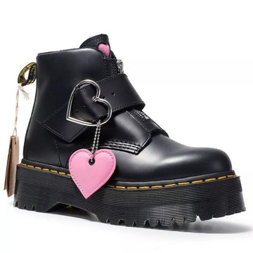 Martin Boots High-Top Student Thick-Soled Boots Fashion Casual Love Buckle