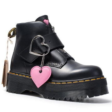 Martin Boots High-Top Student Thick-Soled Boots Fashion Casual Love Buckle - CADEAUME