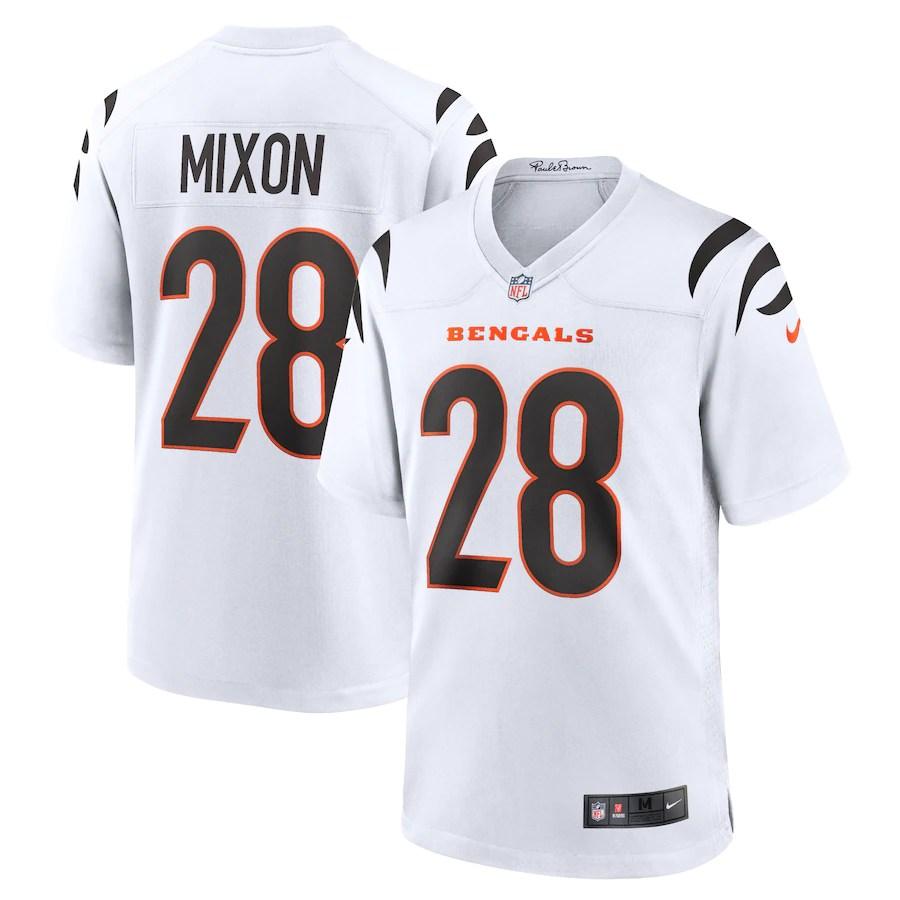 Men’s Cincinnati Bengals Joe Mixon White NFL Jersey - CADEAUME