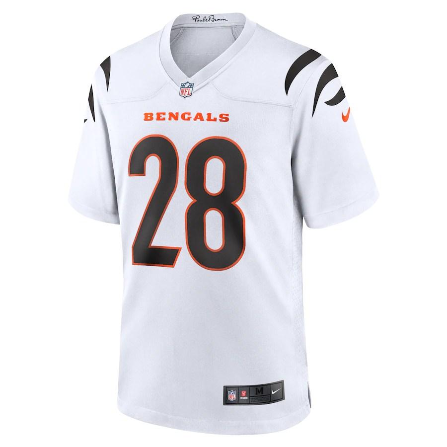 Men’s Cincinnati Bengals Joe Mixon White NFL Jersey - CADEAUME