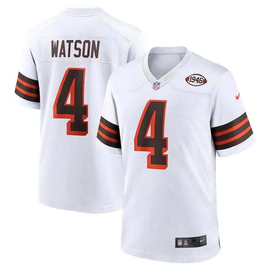 Men’s Cleveland Browns Deshaun Watson Nike White Jersey - CADEAUME