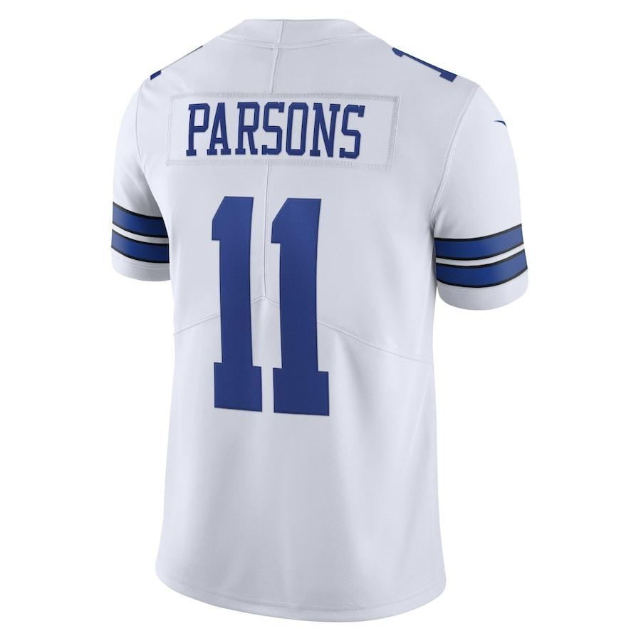 Men’s Dallas Cowboys Micah Parsons Nike White Vapor Jersey - CADEAUME