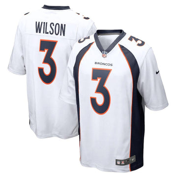 Men’s Denver Broncos Russell Wilson Nike White Game Jersey - CADEAUME