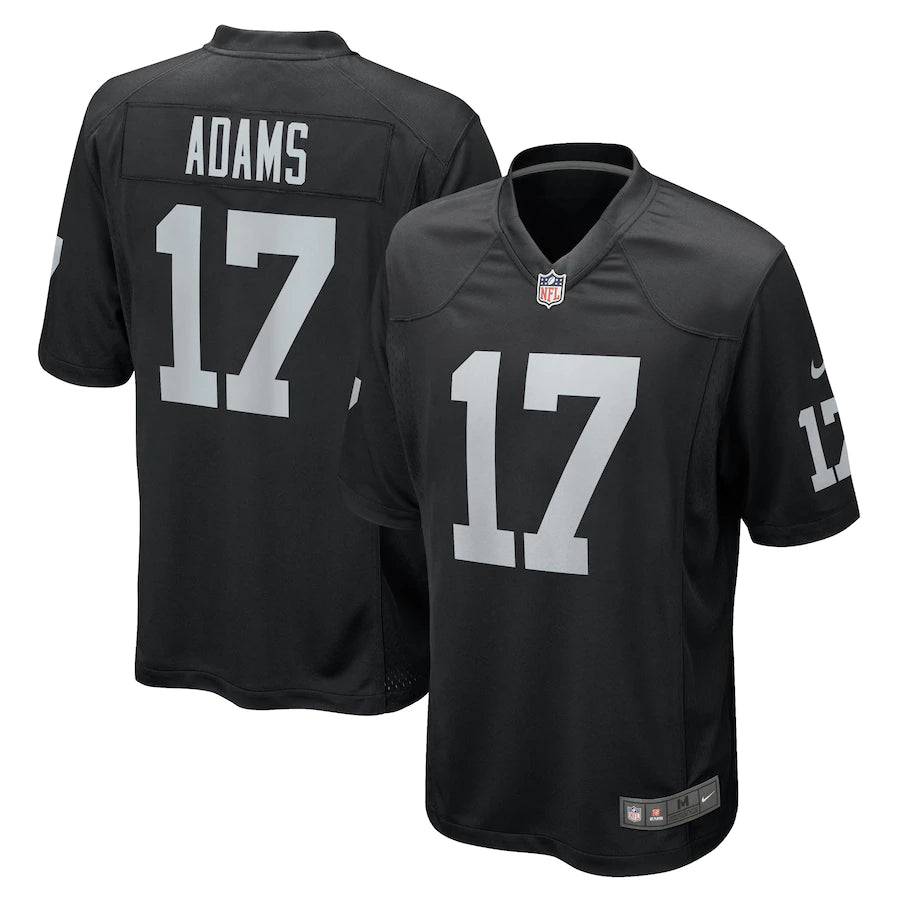 Men’s Las Vegas Raiders Davante Adams Nike Black Game Jersey - CADEAUME