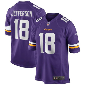 Men’s Minnesota Vikings Justin Jefferson Purple NFL Jersey - CADEAUME