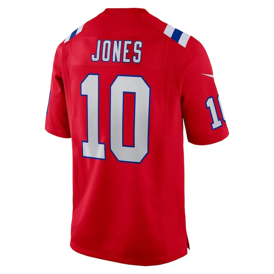 Men’s New England Patriots Mac Jones Red 2021 NFL Jersey - CADEAUME