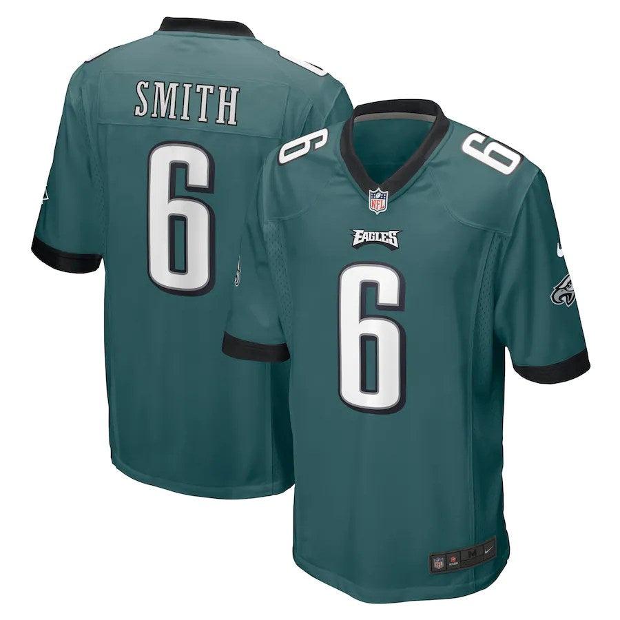 Men’s Philadelphia Eagles DeVonta Smith #6 Nike Midnight Green Game NFL Stitched Jersey - CADEAUME