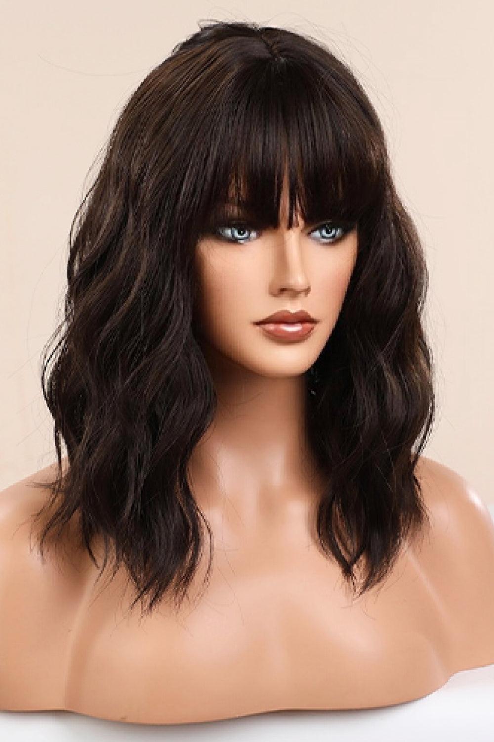 Natural Looking Synthetic Full Machine Bobo Wigs 12'' - CADEAUME