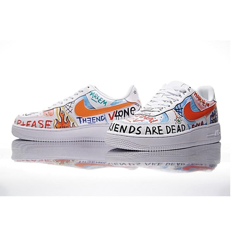 NIKE AIR FORCE 1 LOW Men and Women Skateboarding Shoes ,White,Abrasion Resistant Non-slip Waterproof Packaged 923088 100 - CADEAUME