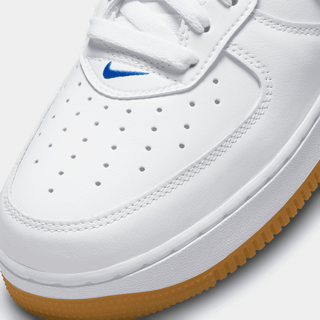 Nike Air Force 1 Low Retro - 'White/Royal Blue-Gum Yellow' - CADEAUME