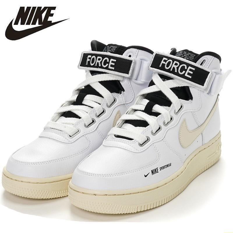 Nike Air Force 1 Original Women's Skateboarding Shoes Function High Help Cream Comfortable Breathable Sneakers #AJ7311-100 - CADEAUME