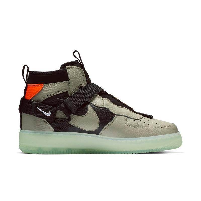 NIKE AIR FORCE 1 UTILITY MID AF1 New Arrival Men Skateboarding Shoes Black Green Anti-Slippery Comfortable Sneakers#AQ9758-300 - CADEAUME