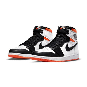 nike air jordan 1 AJ1 black and white orange buckle broken black toe casual shoes sneakers sneakers men's shoes