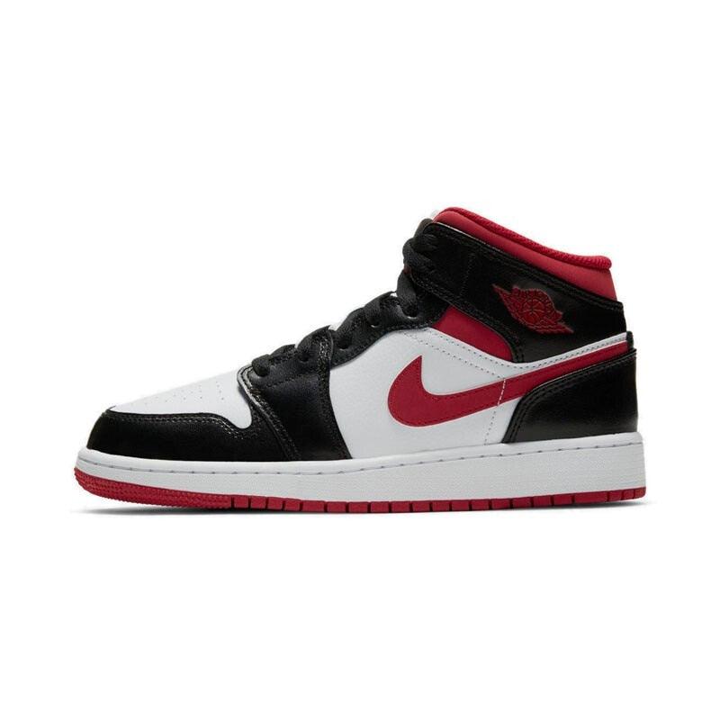 Nike AIR JORDAN 1 AJ1 black wine red toe casual shoes DJ4695 122 - CADEAUME