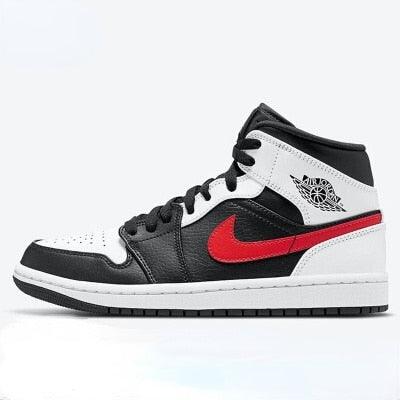 Nike Air Jordan 1 MID AJ1 men&#39;s shoes Joe 1 mid-top basketball shoes trendy fashion retro casual sneakers DD6834-402 - CADEAUME
