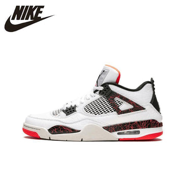 Nike Air Jordan 4 AJ4 Nike Man Basketball Shoes Outdoor Shock-absorbing Non-slip Sneakers Original- 308497