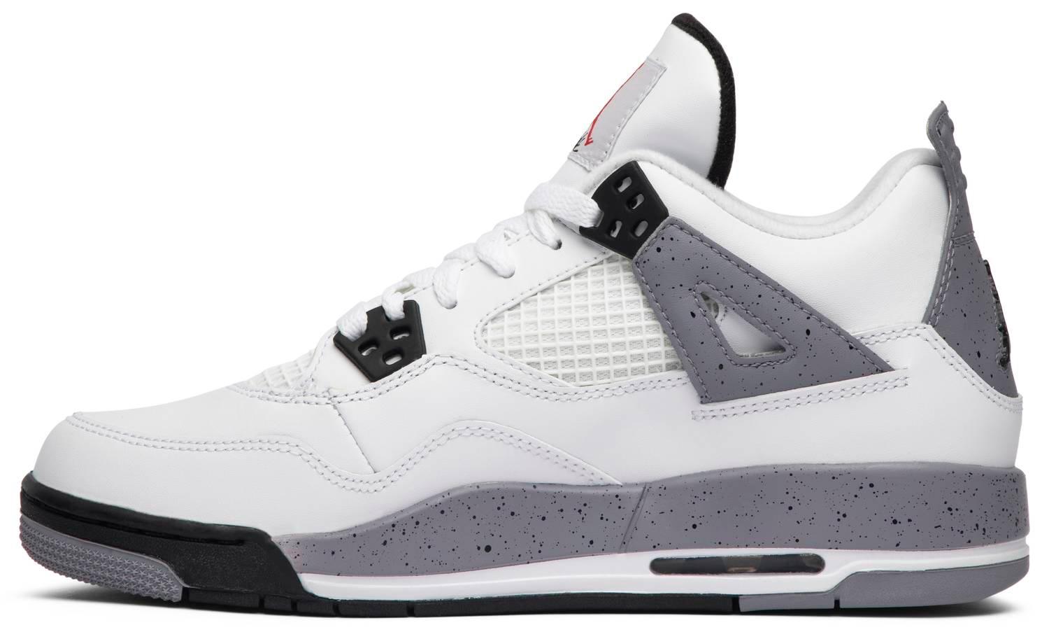 Nike Air Jordan 4 Retro GS 'Cement' Men's Basketball Shoes - CADEAUME