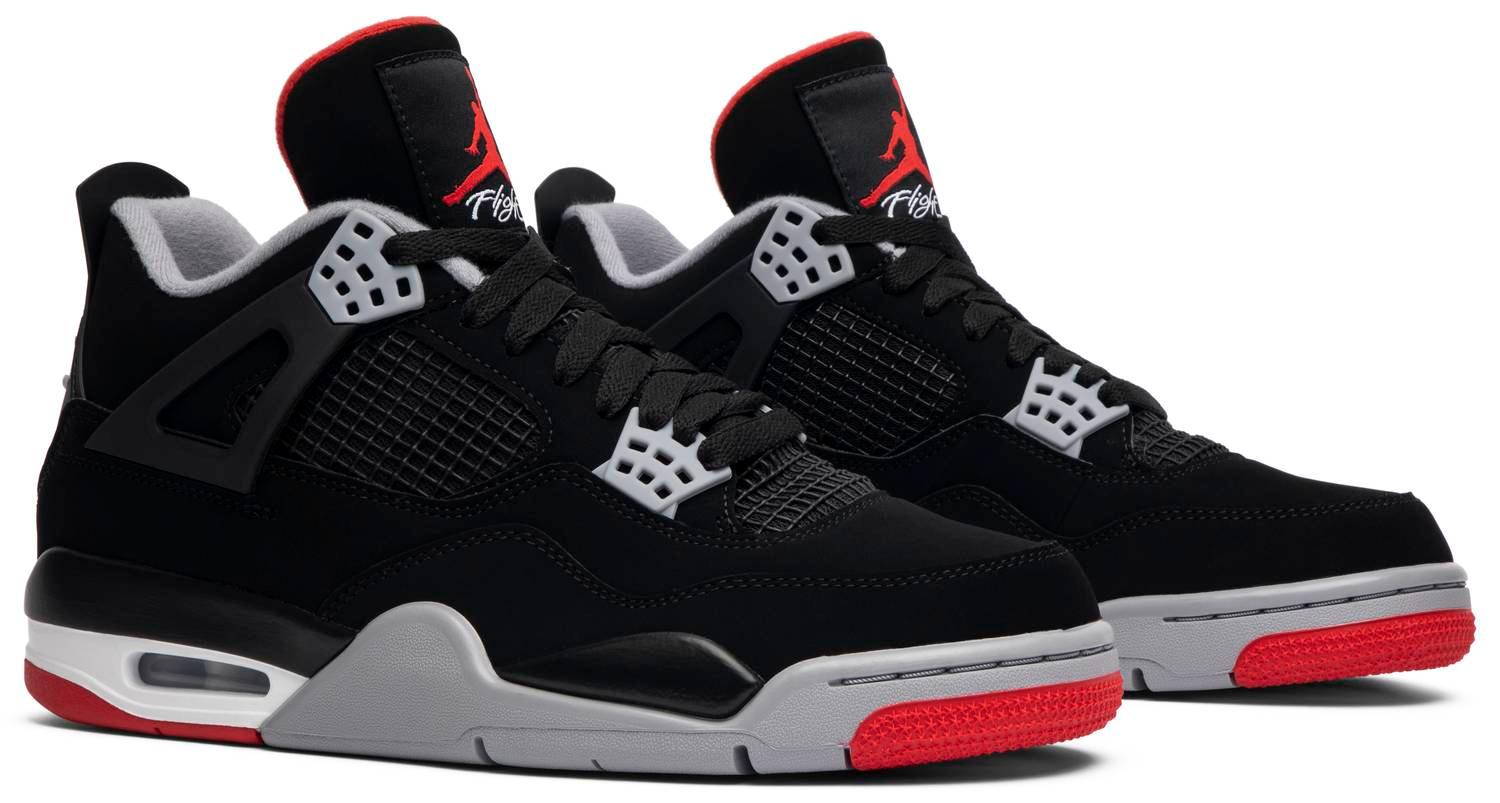 Nike Air Jordan 4 Retro OG 'BRED' Men's Basketball Shoes - CADEAUME