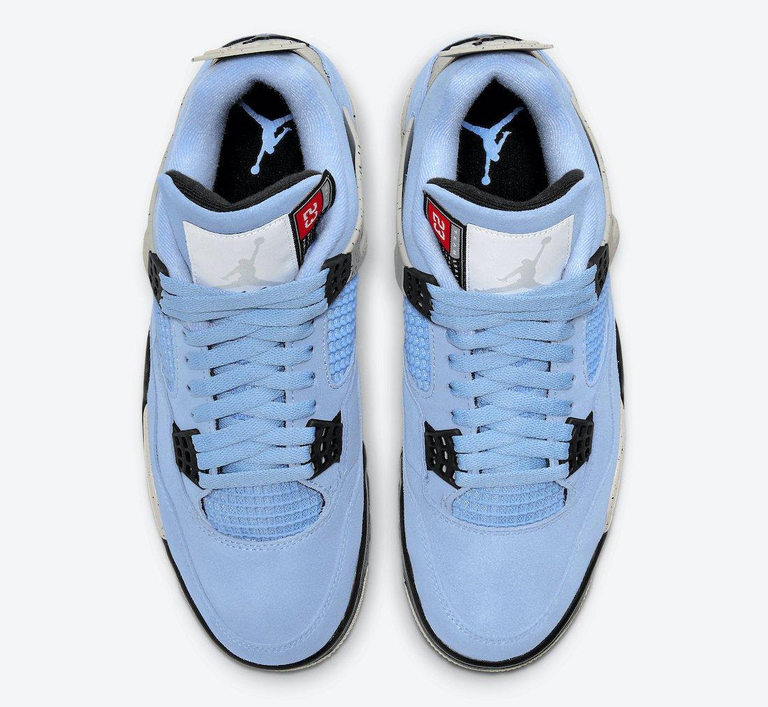 Nike Air Jordan 4 “University Blue” Men's Basketball Shoes - CADEAUME