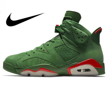 Nike Air Jordan 6 Gatorade AJ6 Green Suede Men's Basketball Shoes Outdoor Sneakers Athletic Designer Footwear 2018 New Walking - CADEAUME