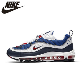 NIKE Air Max 98 Gundam Men Running Shoes Breathable Light Support Outdoor Sports Comfortable Sneakers  #640744-100
