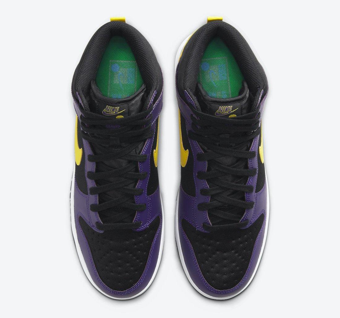 Nike Dunk High EMB “Lakers” Men's Running Shoes - CADEAUME