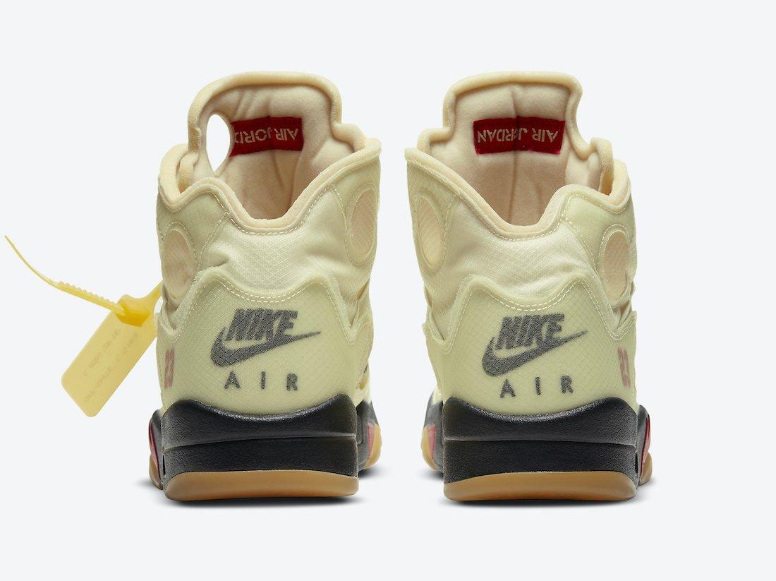 Nike Off-White x Air Jordan 5 Men's Basketball Shoes - CADEAUME