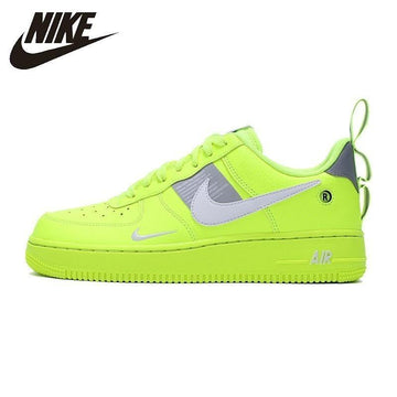 Nike Official Air Force 1 Breathable Men Skateboarding Shoes Low Cut Comfortable Sneakers New Arrival #AJ7747
