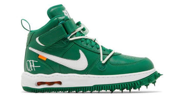 Off-White x Air Force 1 Mid SP Leather 'Pine Green' - CADEAUME
