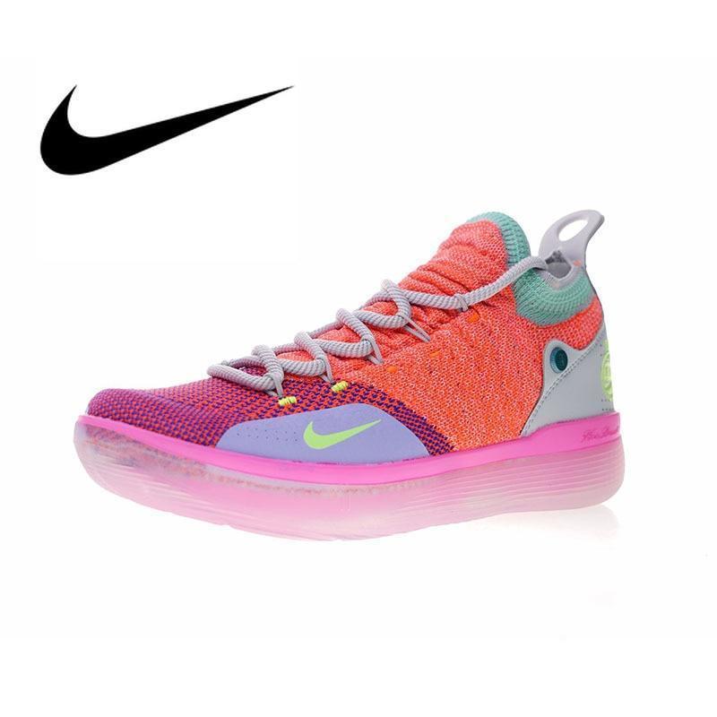 Original Authentic Nike Zoom KD11 EYBL Air Max Men's Basketball Shoes Comfortable Lightweight Sport Outdoor Sneakers AO2604-600 - Cadeau Me