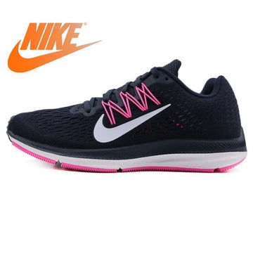 Original Authentic NIKE ZOOM WINFLO 5 Women's Running Shoes Sneakers Lace-up Athletic Breathable  Rubber  Lightweight Non-slip
