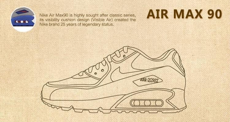 Original   NIKE AIR MAX 90 ULTRA PRM Women's  Running Shoes Sneakers - Cadeau Me