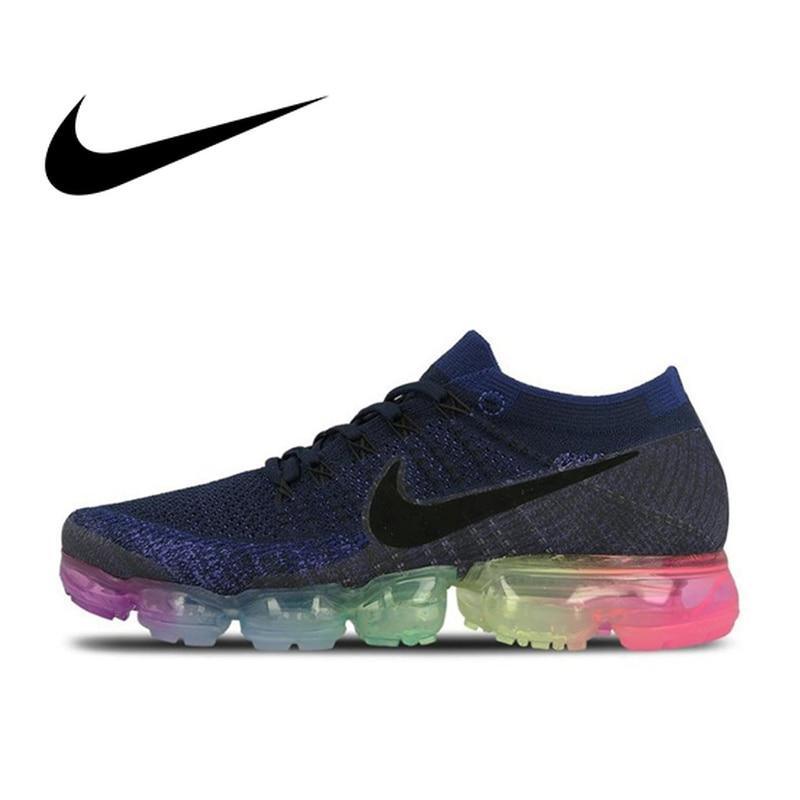 Original  Nike Air VaporMax Be True Flyknit Breathable Men's Running Shoes Sports New Arrival Official Sneakers Outdoor Rainbow - Cadeau Me