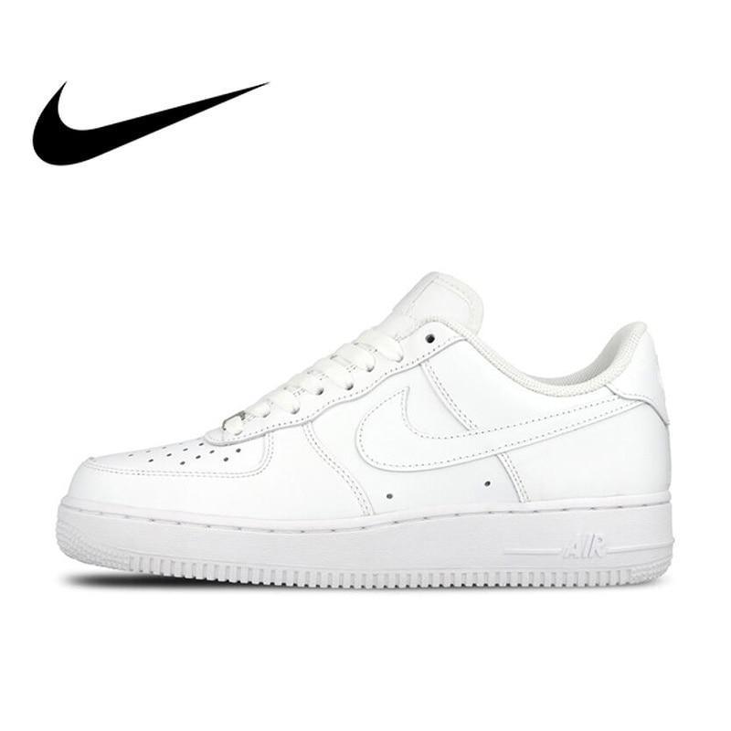 Original Official Nike AIR FORCE 1 AF1 Men Breathable Skateboarding Shoes Low-top Trainers Sports Flat Classic Outdoor Sneaker - Cadeau Me