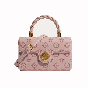 Pink handbag bag female high-end sense single shoulder messenger bag