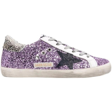 Small Dirty Shoes Small White Shoes Sneakers Purple Sequins