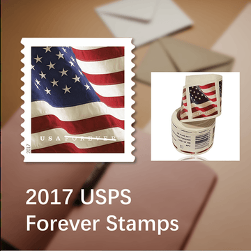 USPS FOREVER® Stamps, Forever Us Flag , Coil of 100 Postage Stamps - CADEAUME