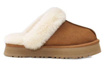 Women's UGG Disquette Brown Slippers 1122550-CHE