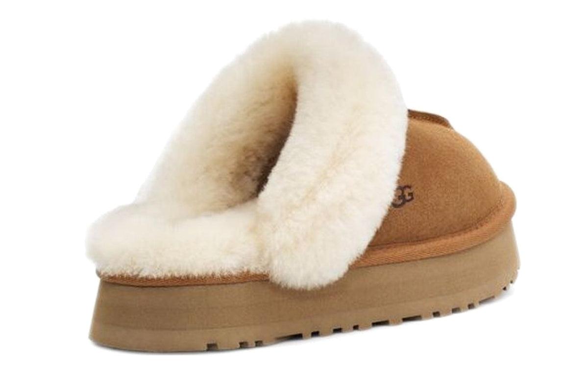 Women's UGG Disquette Brown Slippers 1122550-CHE